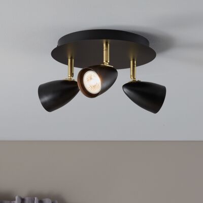 CIRO Ceiling 3L Negro / Latón