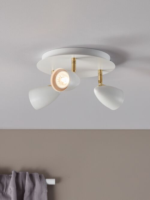 CIRO Ceiling 3L White/Brass