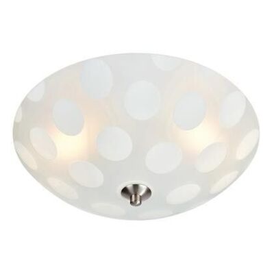DOTS Plafond 2L 35cm Frosted/Steel