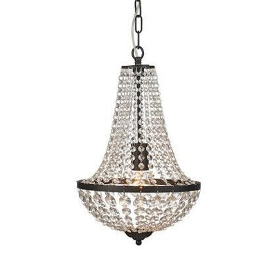 GRÄNSÖ Chandelier 1L Sandy Black/MC