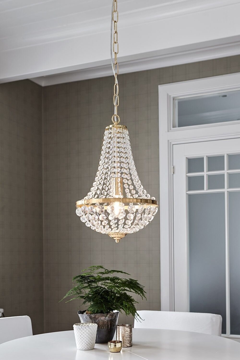 GRÄNSÖ Lampadario 1L 30cm Ottone Spazzolato/MC