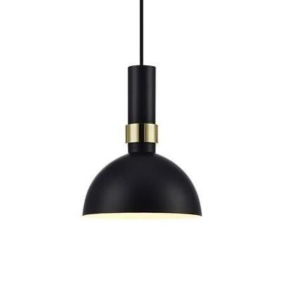 LARRY Pendant 1L Black/Brushed Brass