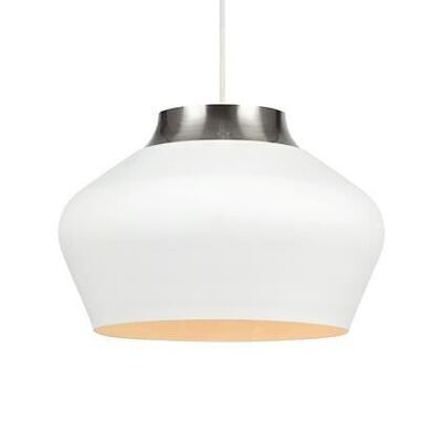 Colgante KOM 31cm Blanco / Acero