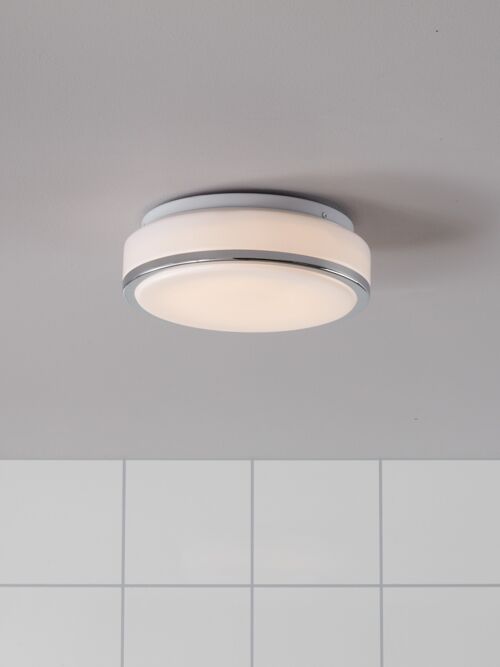 GLOBAL Plafond 22cm Led White/Chrome