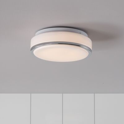 Plafond GLOBAL 22cm Led Bianco/Cromo