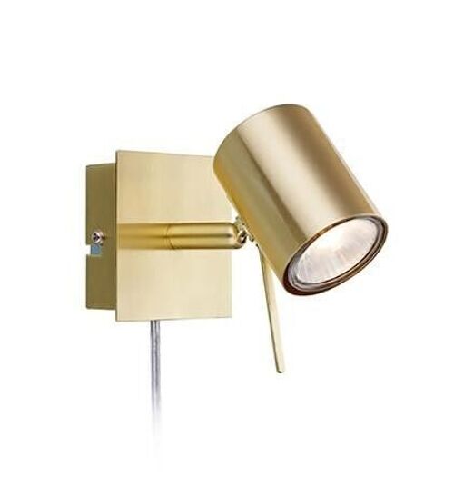 HYSSNA LED Wall 1L Brushed Brass