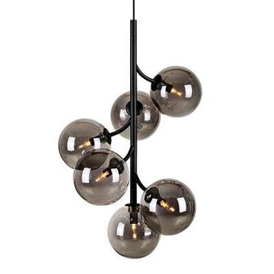 CALLISTO Colgante 6L Negro / Humo