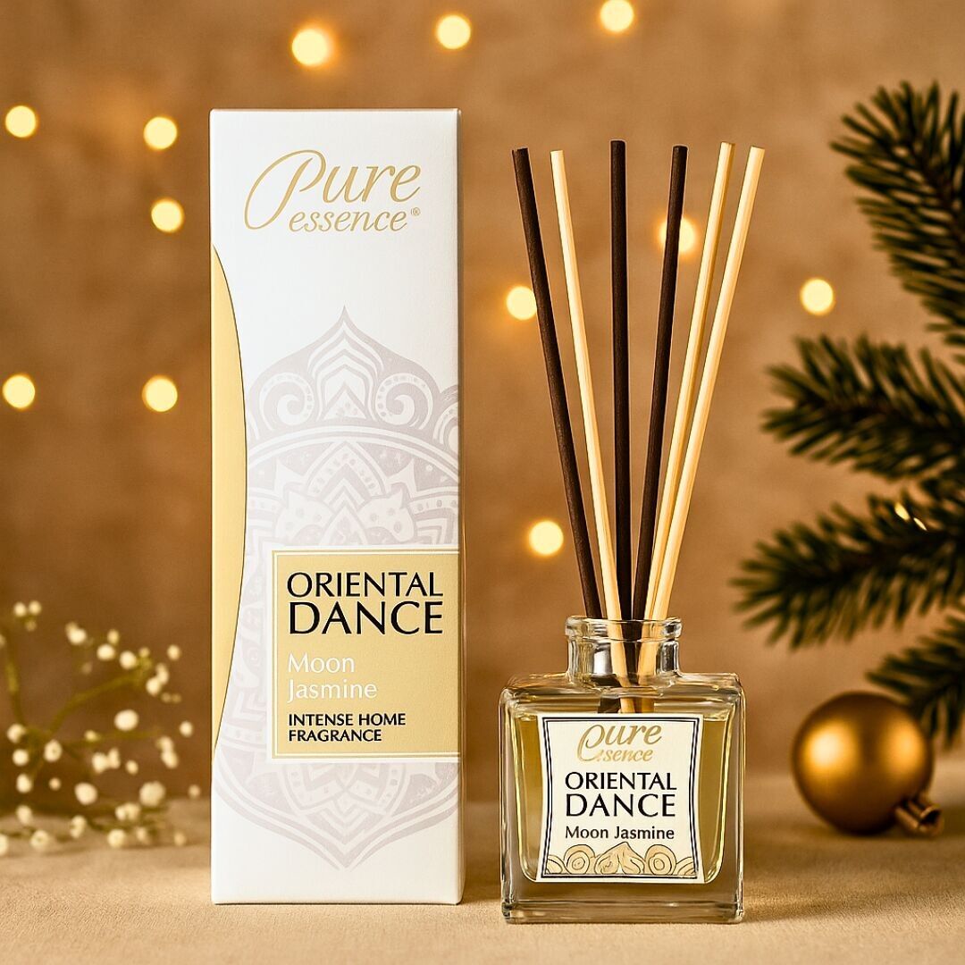 Weihnachts-Sonderedition – 75 ml Raumdiffusoren – ORIENTAL DANCE Moon Jasmine – PURE ESSENCE – Schachtel mit 36 ​​Stück