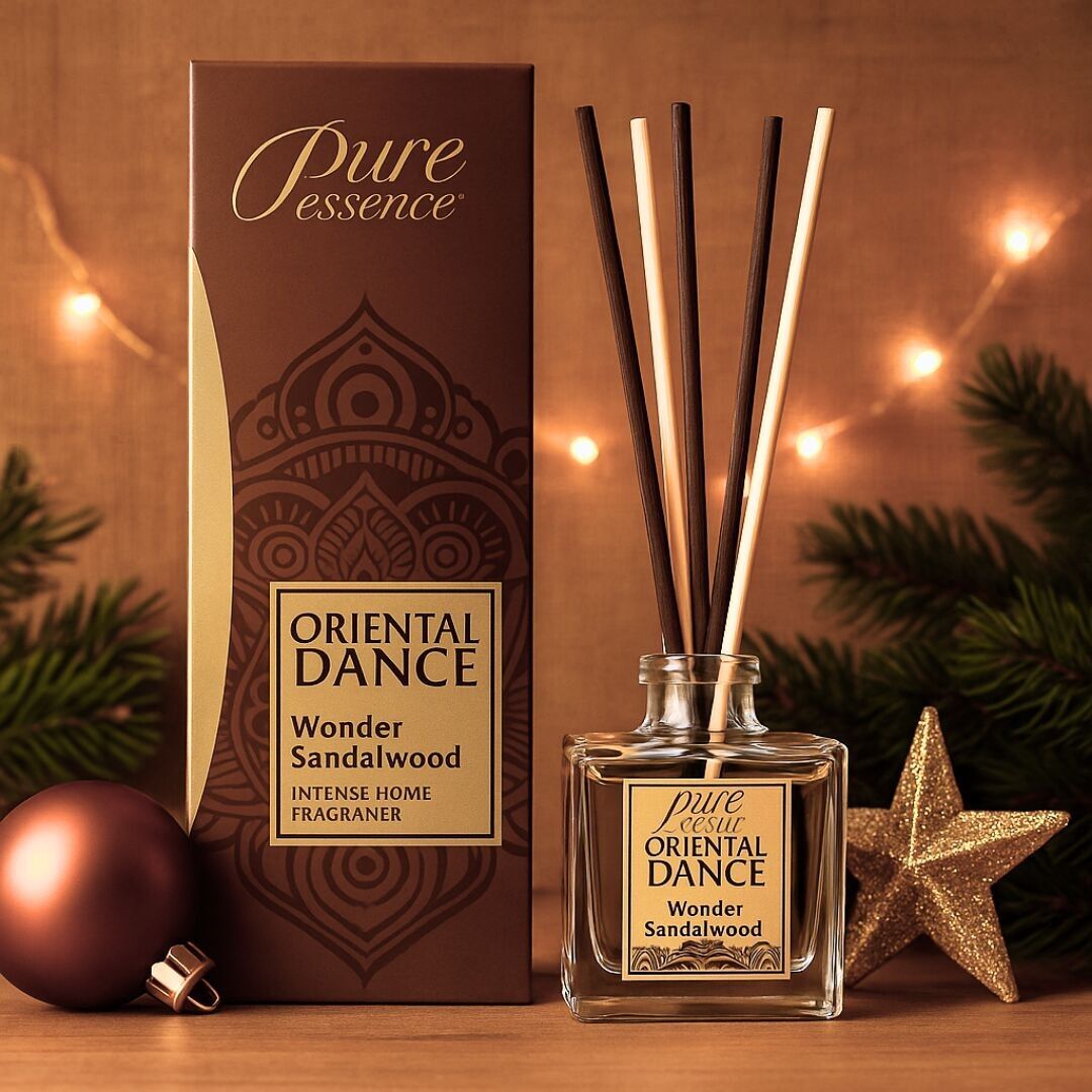 Christmas Special Edition – 75 ml Room Diffusers - ORIENTAL DANCE Wonder Sandalwood - PURE ESSENCE - Box of 36 pcs