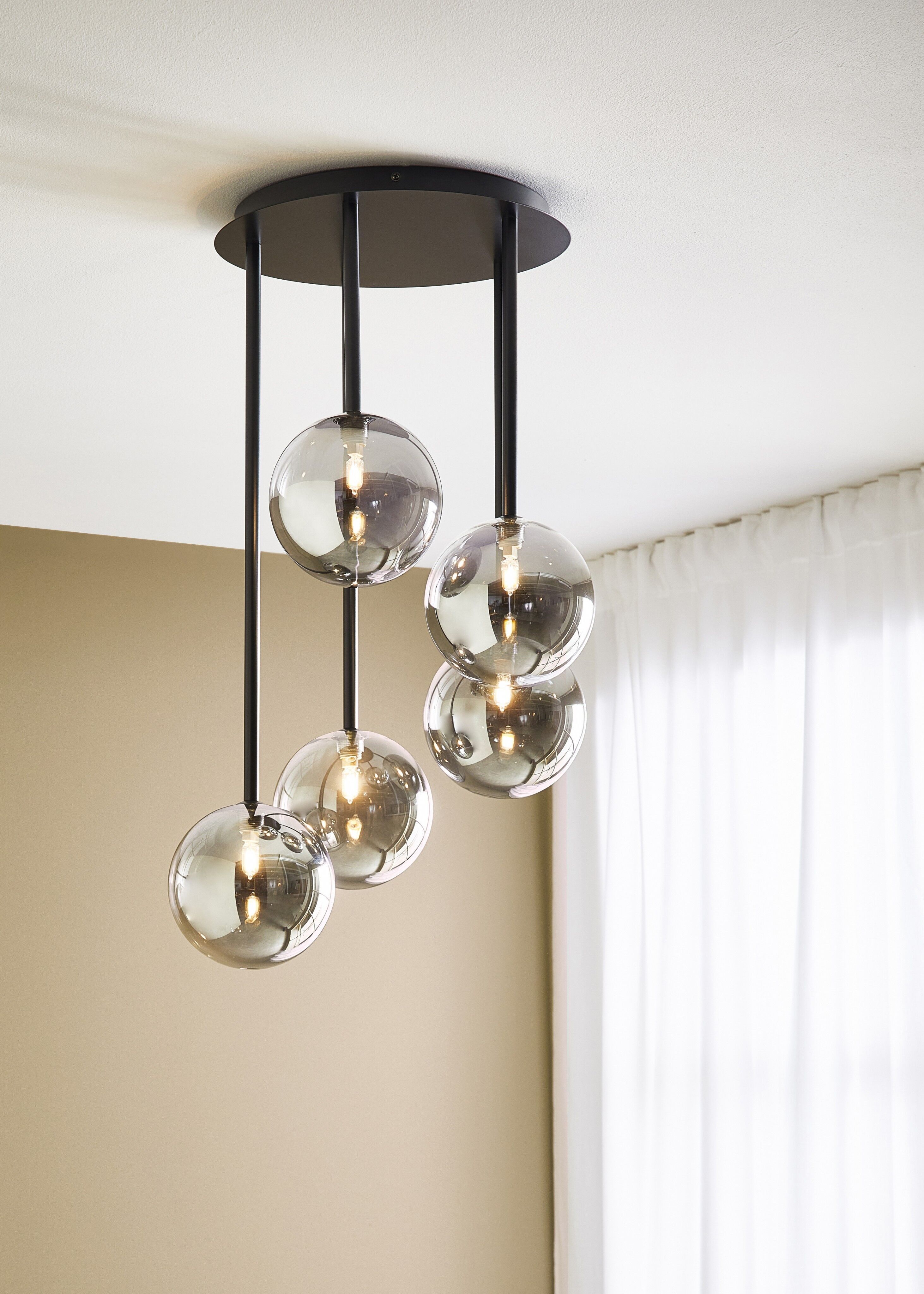 UNIVERSE Soffitto 5L Nero/Fumè