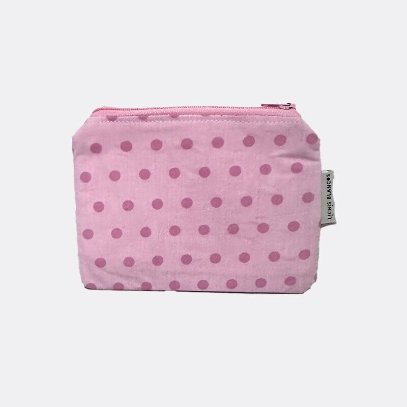 PORTAFOGLIO ROSA A POIS
