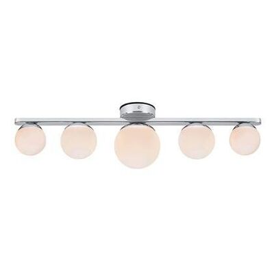PURO Soffitto/Parete 5L Cromo/Opale IP44