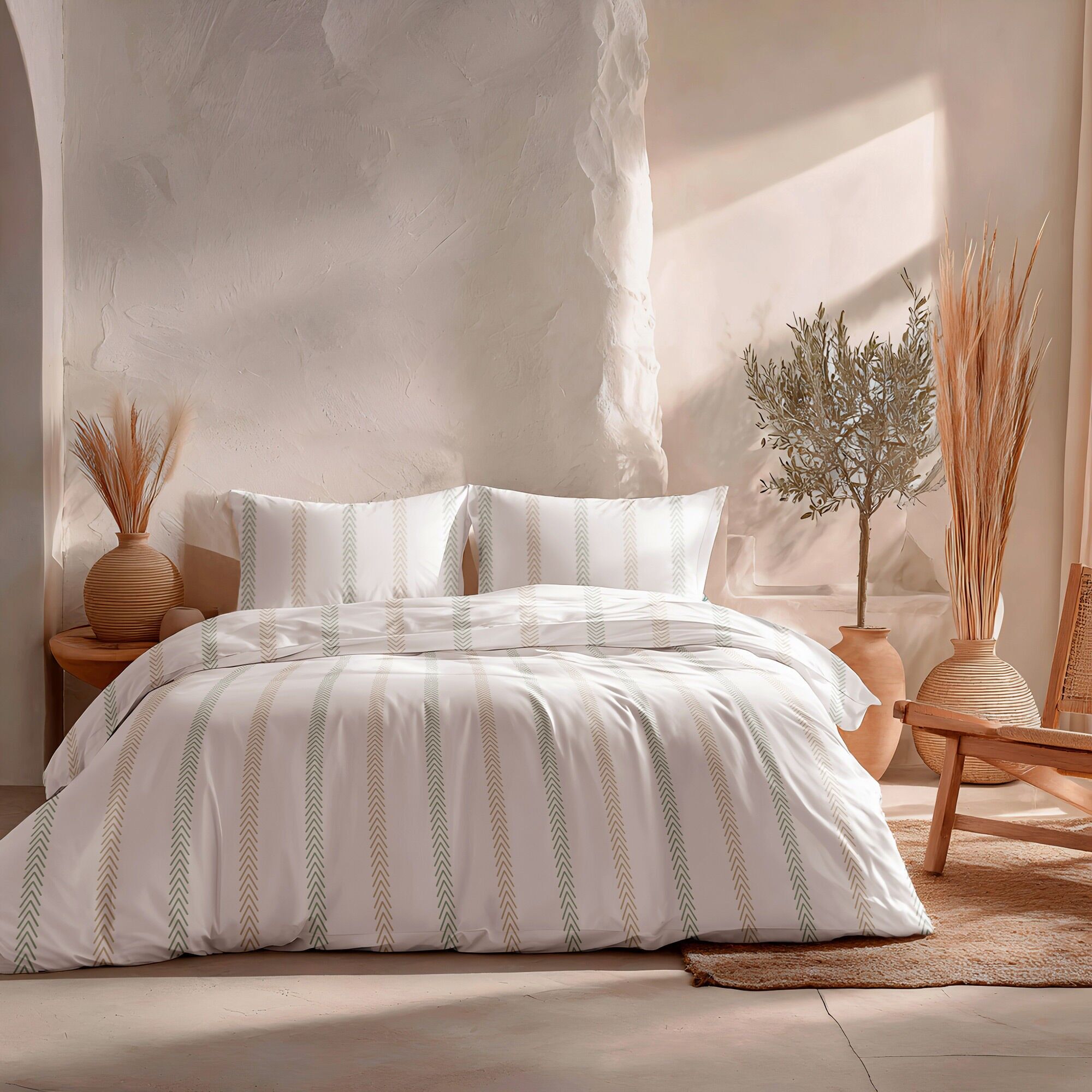 100% cotton duvet cover set 2/3 pieces CALEVA