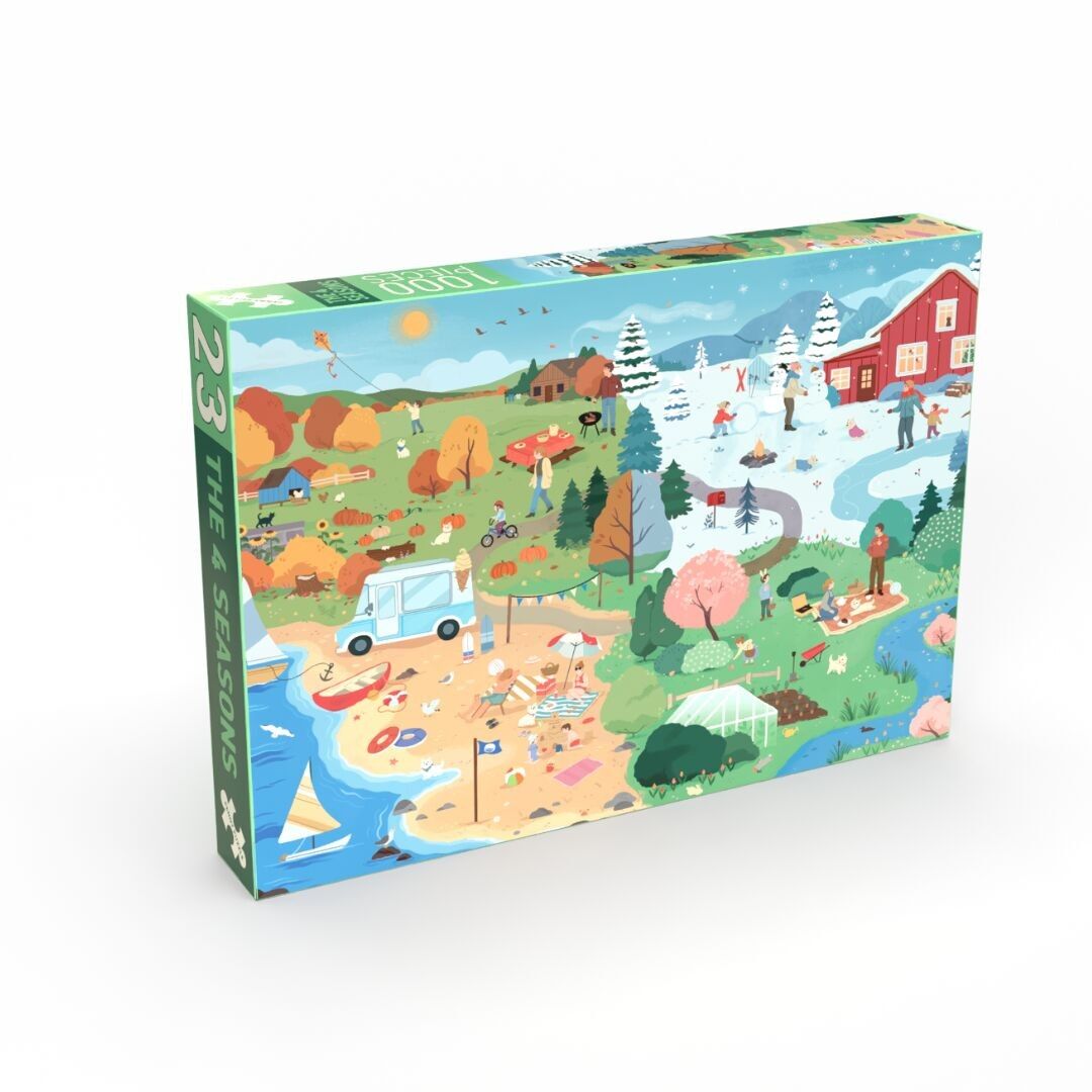 Die 4 Jahreszeiten 1000 Teile Puzzle (48 x 68 cm) +12 Jahre