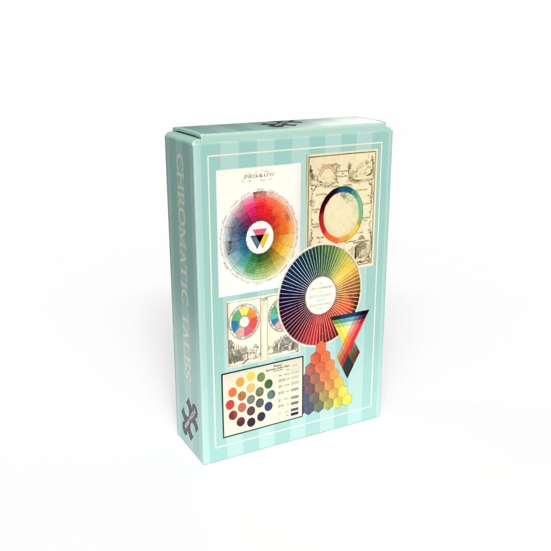 CHROMATIC TALES 99-teiliges Vintage-Minipuzzle (10 x 14 cm) +12 Jahre