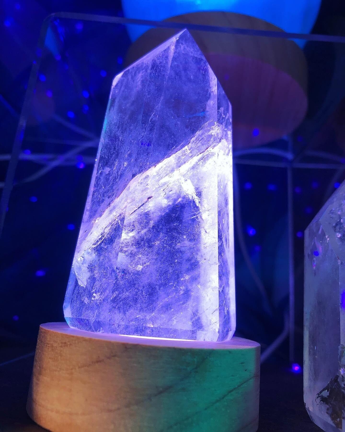 Lampada USB con punta di cristallo