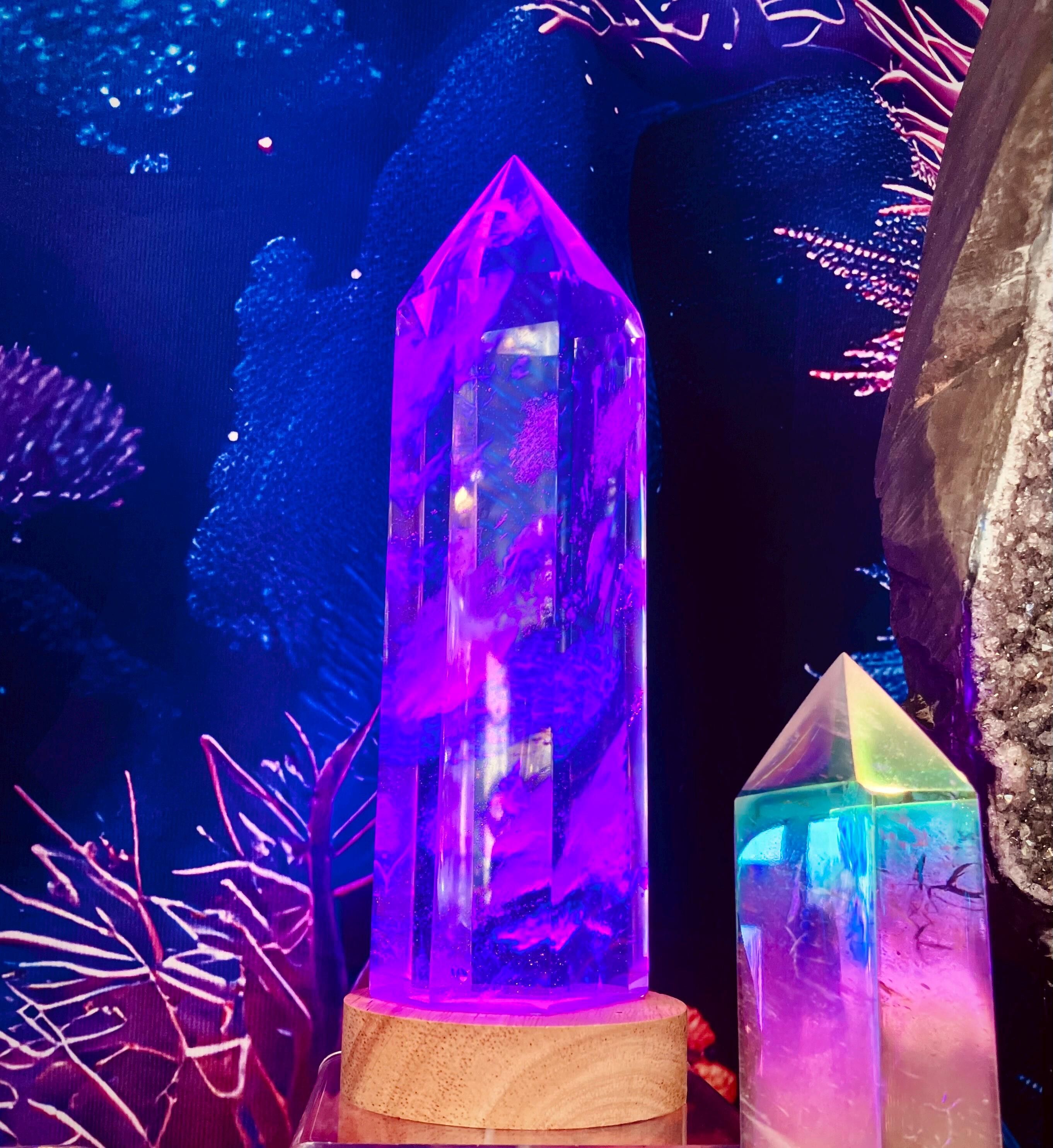 Lampada a punti in vetro fatato