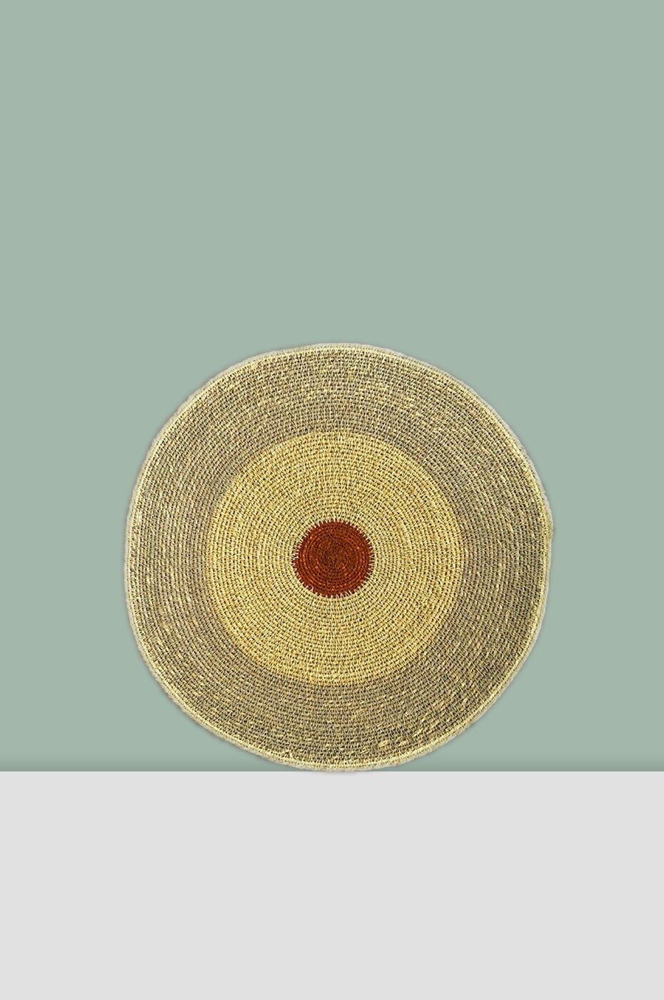 Mantel individual grande de tres colores