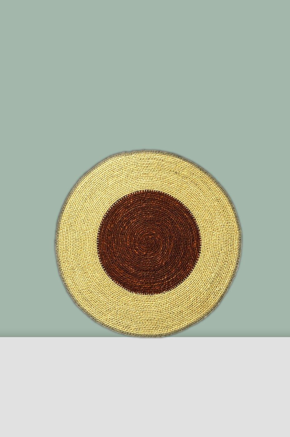 Tovaglietta grande circolare marrone