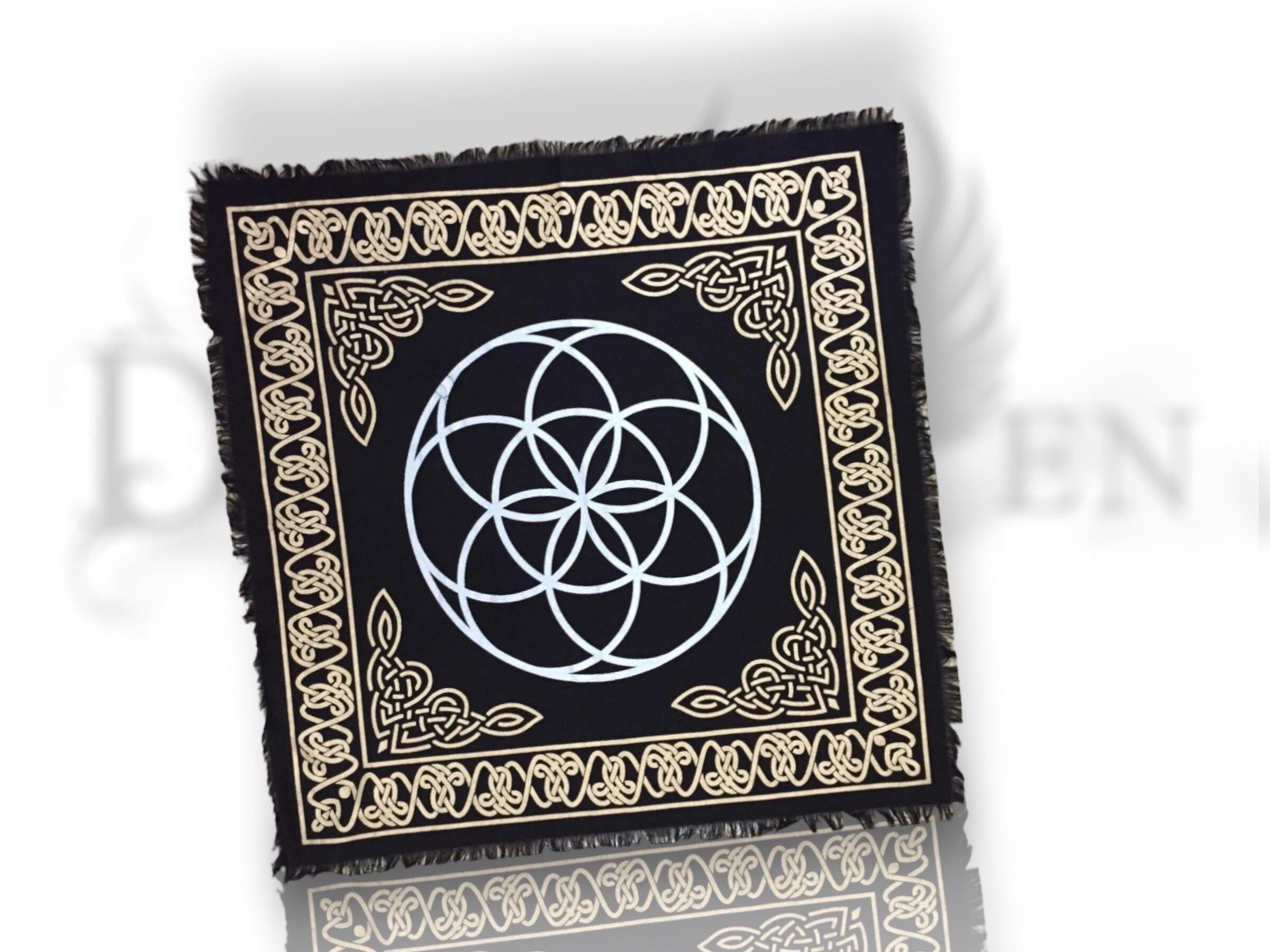 flower of life altar tablecloth