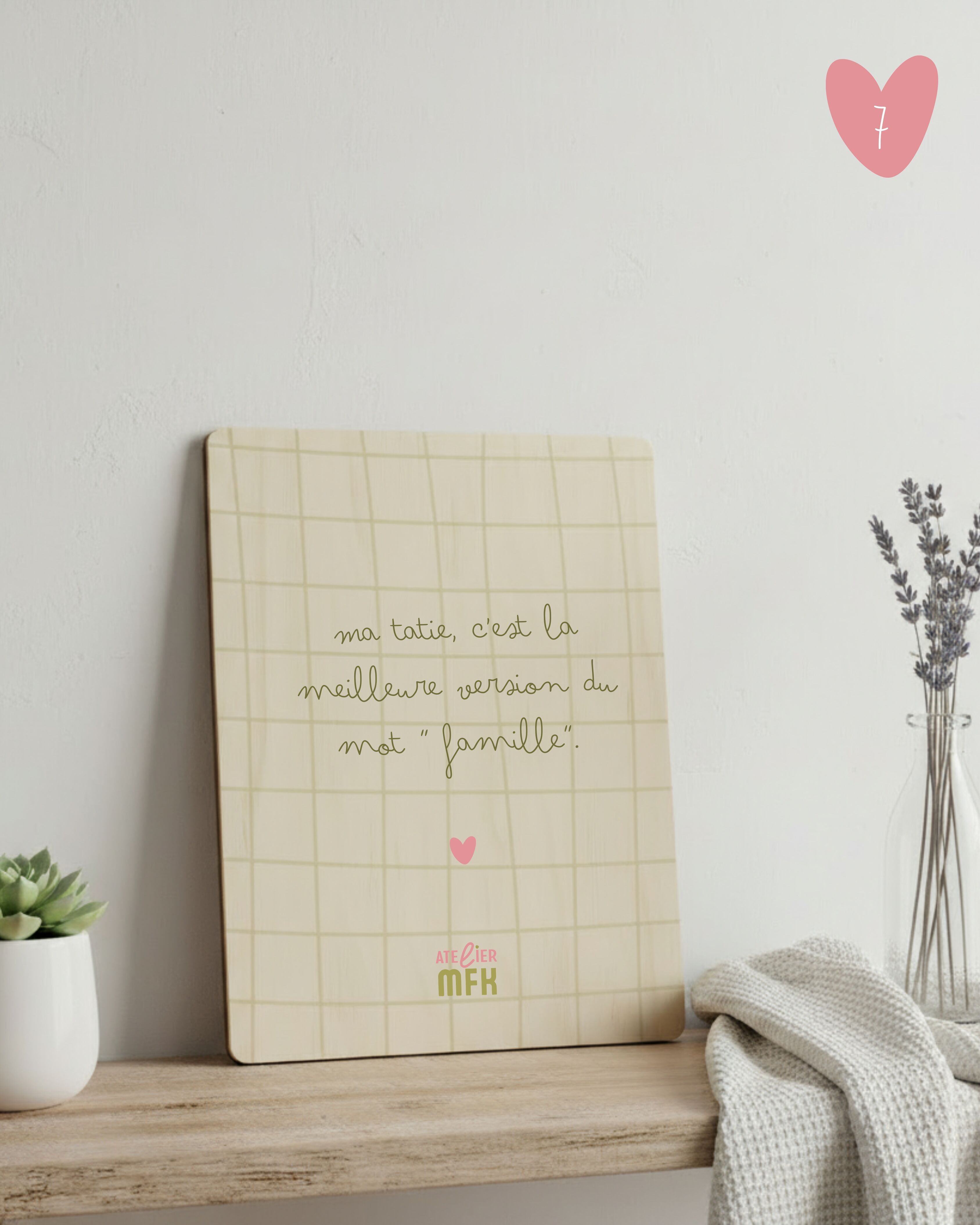 Poster „Worte der Liebe“ – Familienzitat, Patentante, Großmutter oder Tante