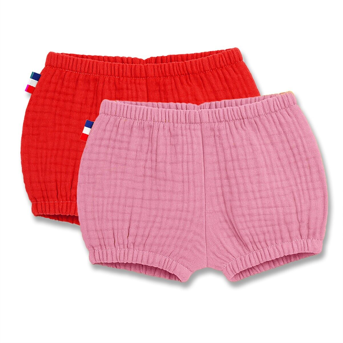 Bloomers en Coton Bio Rose et Fraise