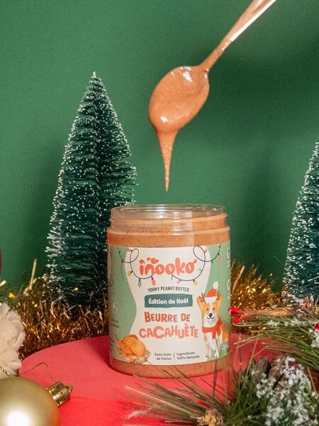 inooko - Erdnussbutter für Hunde - Weihnachtsedition