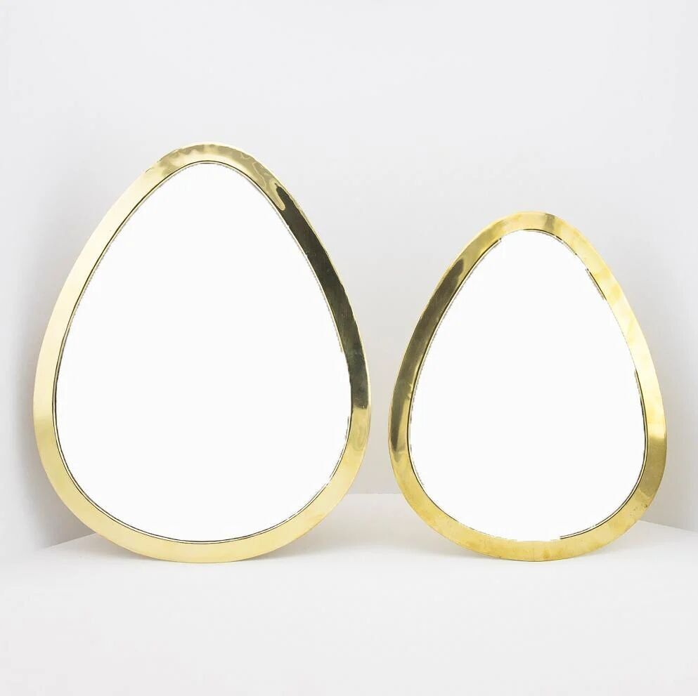 ✨ Specchio – Ludovica – L Specchio da parete in ottone artigianale