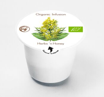 Capsules d'infusions aux herbes et miel Bio compatibles machines Nespresso® 3