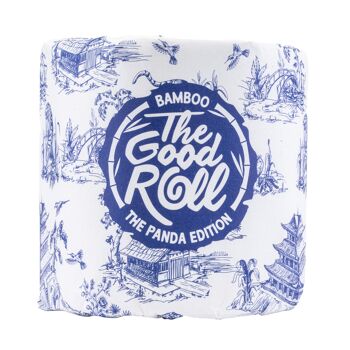 Papier toilette en bambou - 4 sacs en papier avec 4 rouleaux de papier toilette en BAMBOU - The Panda Edition - 2 couches 10