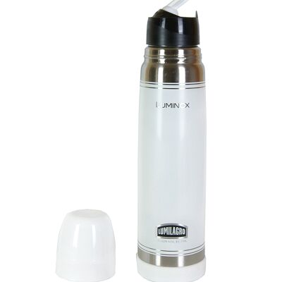 Termo Lumilagro Luminox 1l blanco - para yerba mate