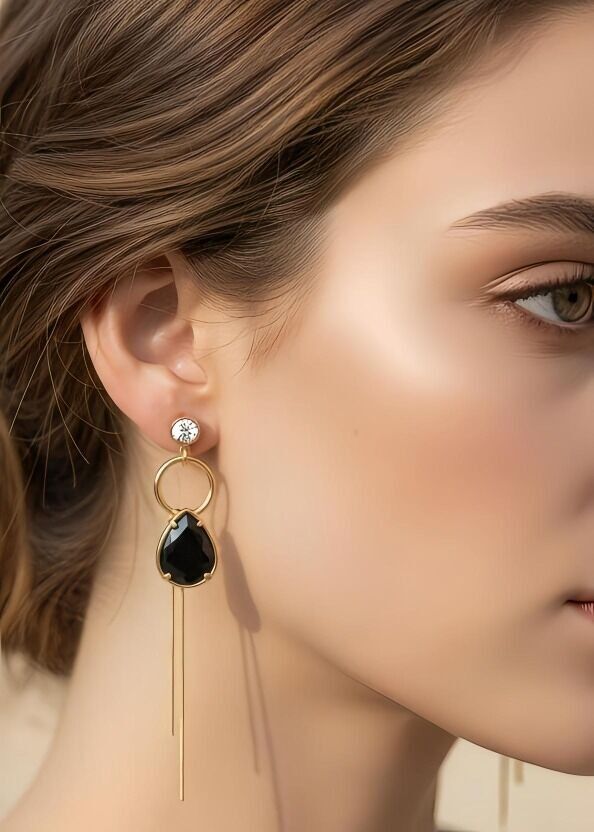 Edelstahl Ohrringe - L28