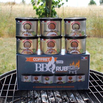 Box of 6 barbecue seasonings - 600g