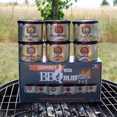 Coffret de 6 assaisonnements pour barbecue - 600g