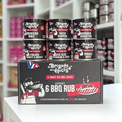 Coffret de 6 assaisonnements pour barbecue - 600g