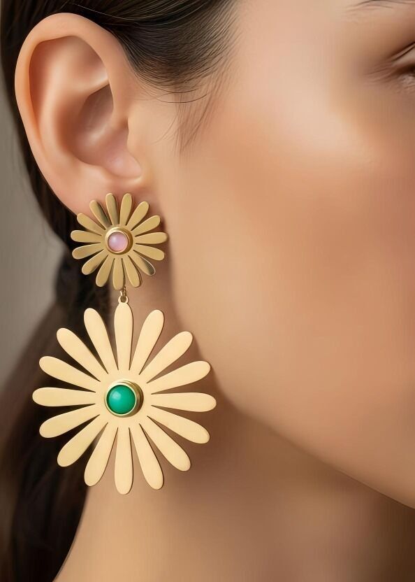 Boucles d'oreilles en acier inoxydable - A64