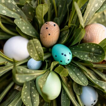 Oeuf de pétanque, jouet en bois pour enfants 4-10 ans 4