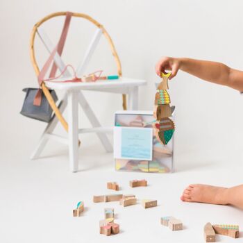 Puzzle poisson aimanté, jouet en bois pour enfant de 4 à 10 ans 4