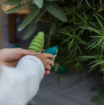 Luciole phosphorescente - vert, jouet en bois pour enfants, jeu extérieur, 3-10 ans 1