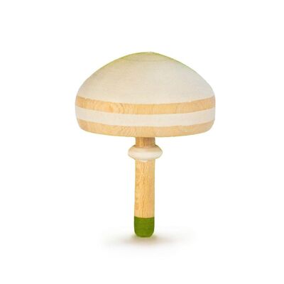 Mushroom spinning top - Parasol, wooden toy for kids, outdoor play, age 5+