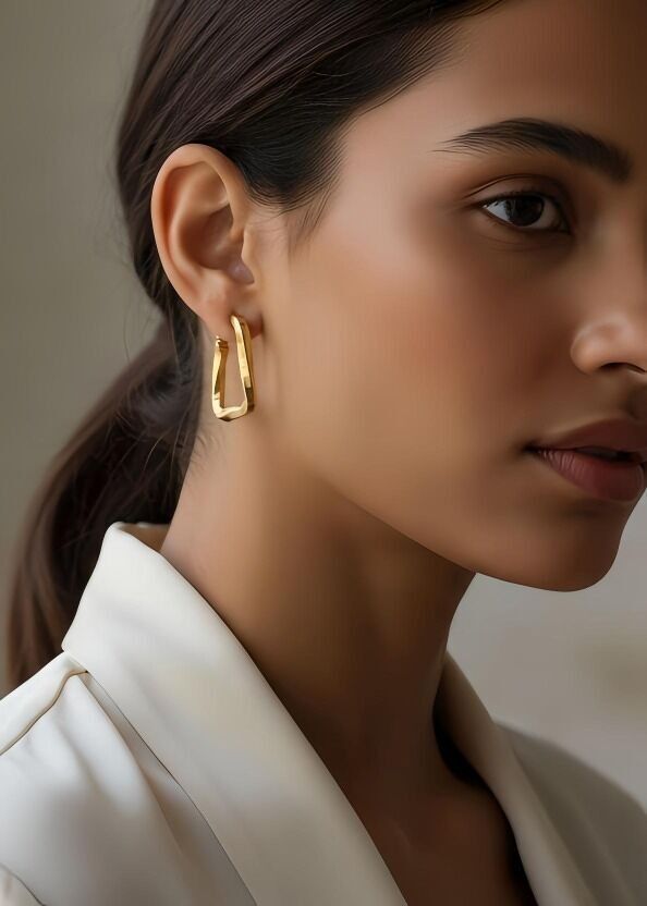 Orecchini a cerchio in acciaio inossidabile - E84