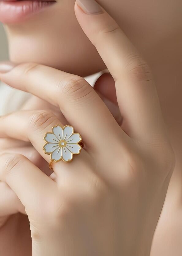 Verstellbarer Edelstahlring - T191C