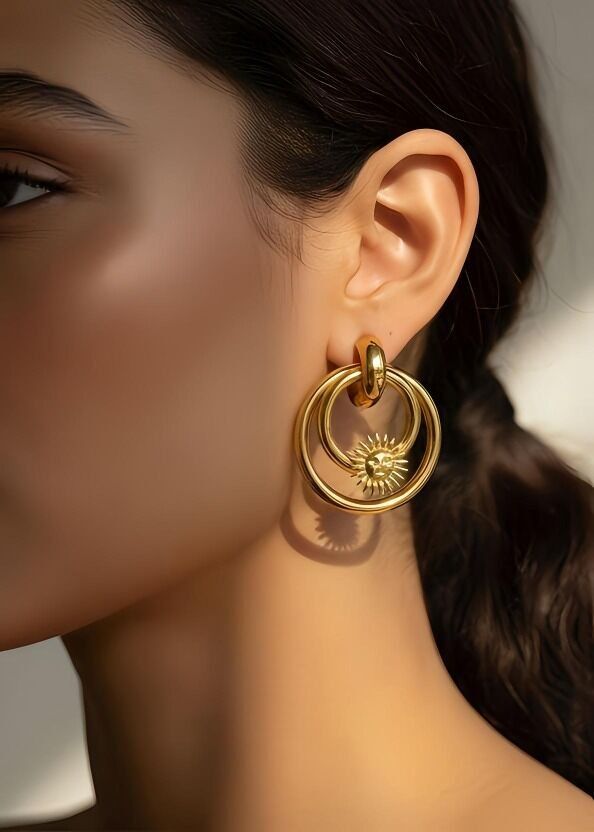 Edelstahl Ohrringe - E673