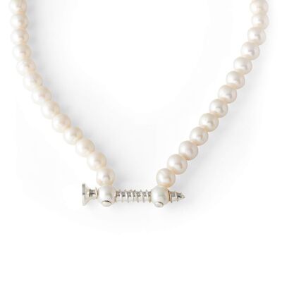 Silver La Peregrina Pearl Necklace