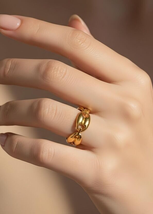 Bague ajustable en acier inoxydable - A1632