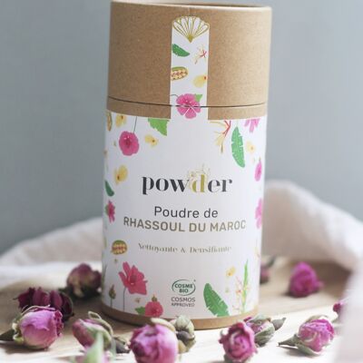 Polvo de Rhassoul de Marruecos - arcilla para el cabello