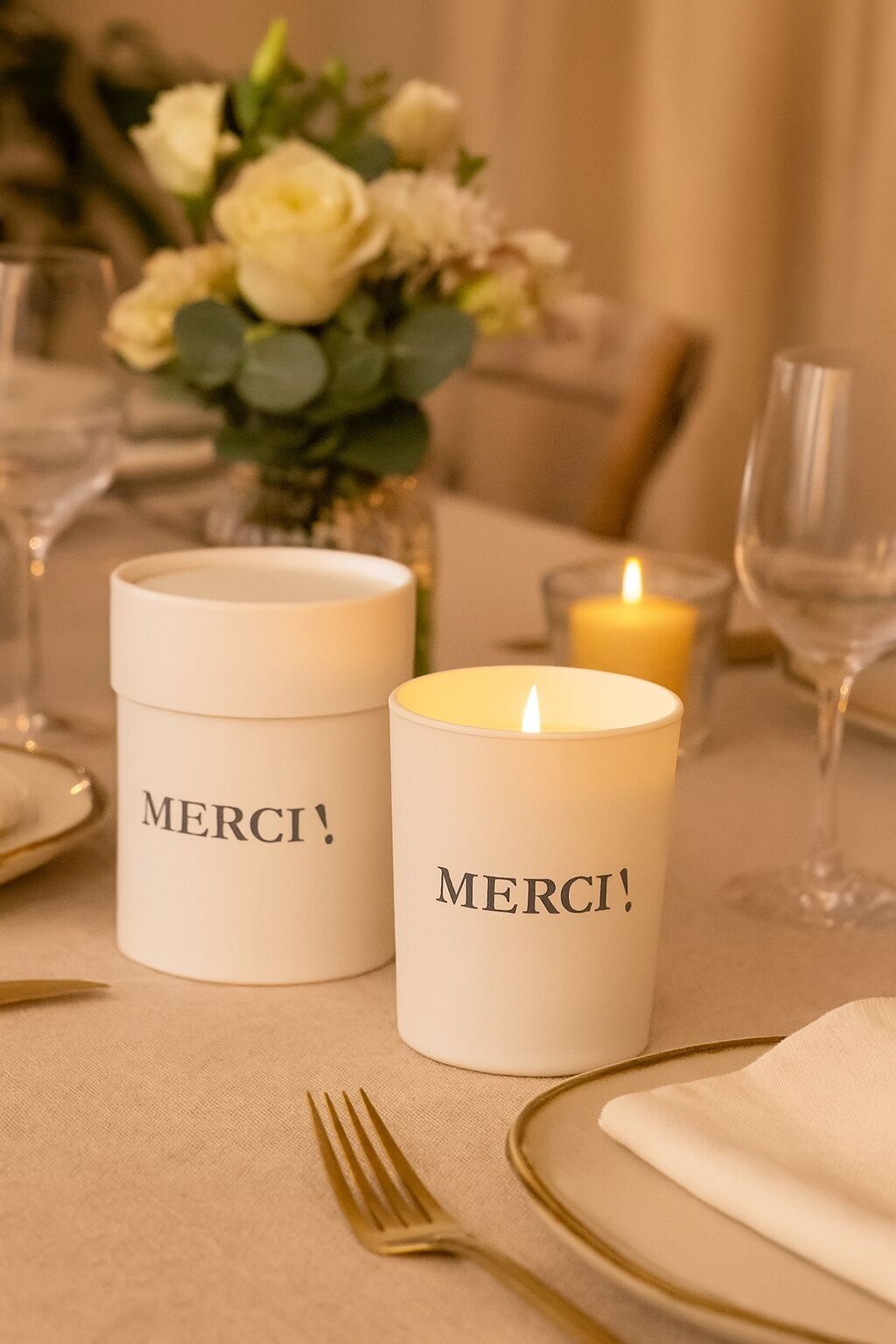 Candela al tè verde - Grazie