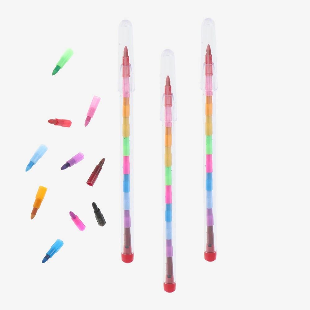 Petit cadeau : crayon de couleur empilable