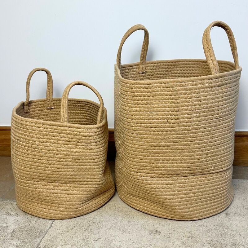 Lova Storage Baskets Set of 2 – Brown