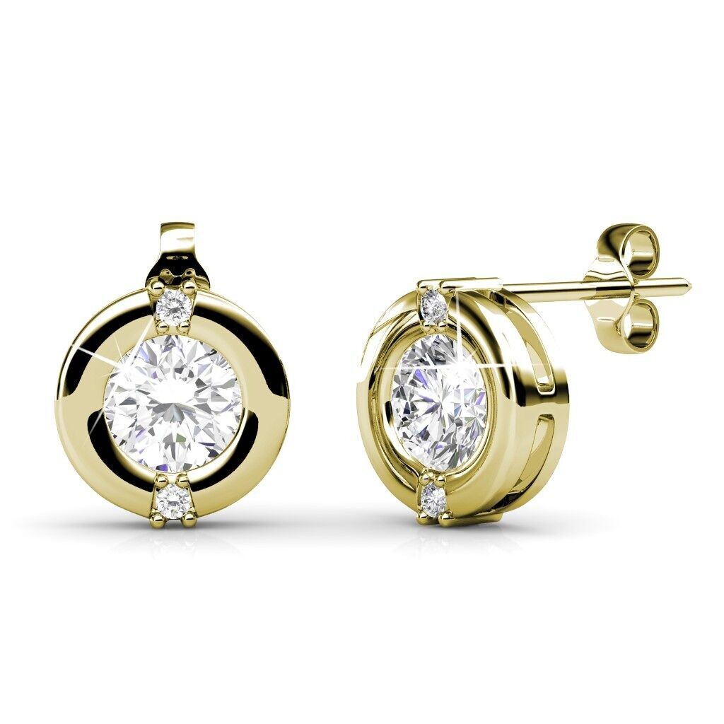 Orecchini classici - Oro e cristallo